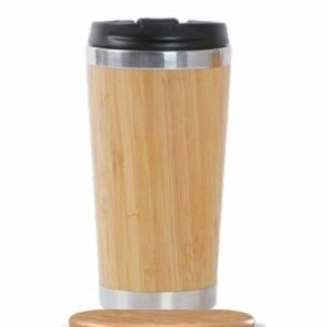 Bamboo travel mug India eco-friendly bamboo coffee mug with lid