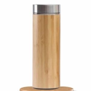 Bamboo water bottle eco-friendly reusable natural design