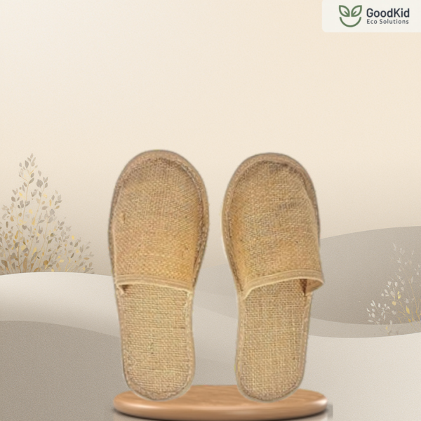 Eco friendly jute slipper made from natural jute and bamboo material for hotels