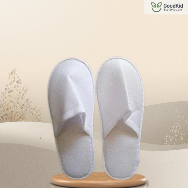 Soft terry slipper for hotels and hospitality guest rooms