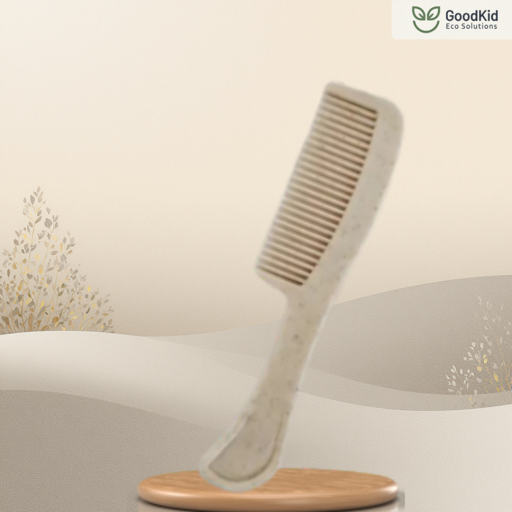 Eco friendly wheat straw comb for sustainable hair care