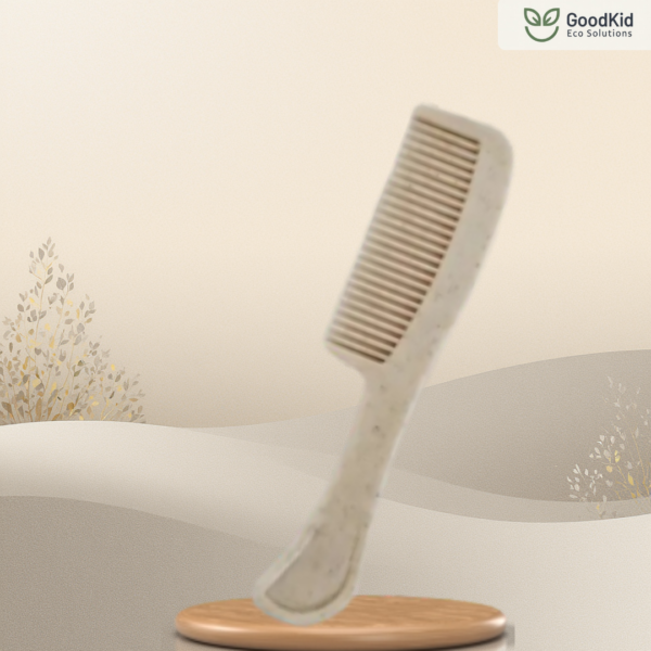 Eco friendly wheat straw comb for sustainable hair care