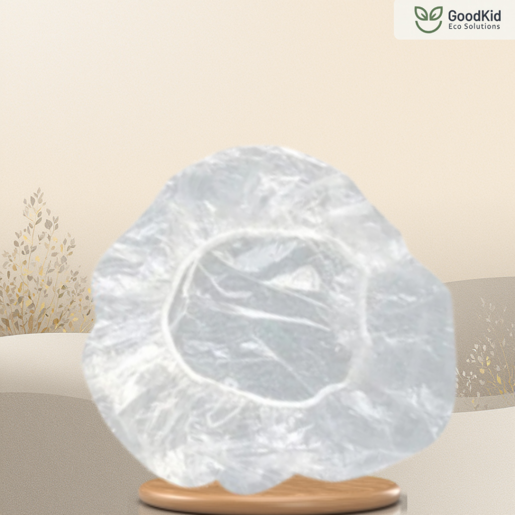 Eco friendly bamboo shower cap for hotels and sustainable bath care